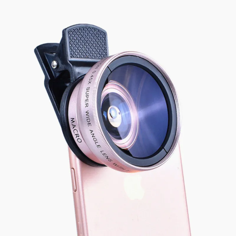 0.45 X Plataus Kampo+12.5 X Makro Objektyvas HD Telefonas, vaizdo Kameros Lęšis Profesionalus 2in1 Lęšis iPhone 8 7 6 S Plius 