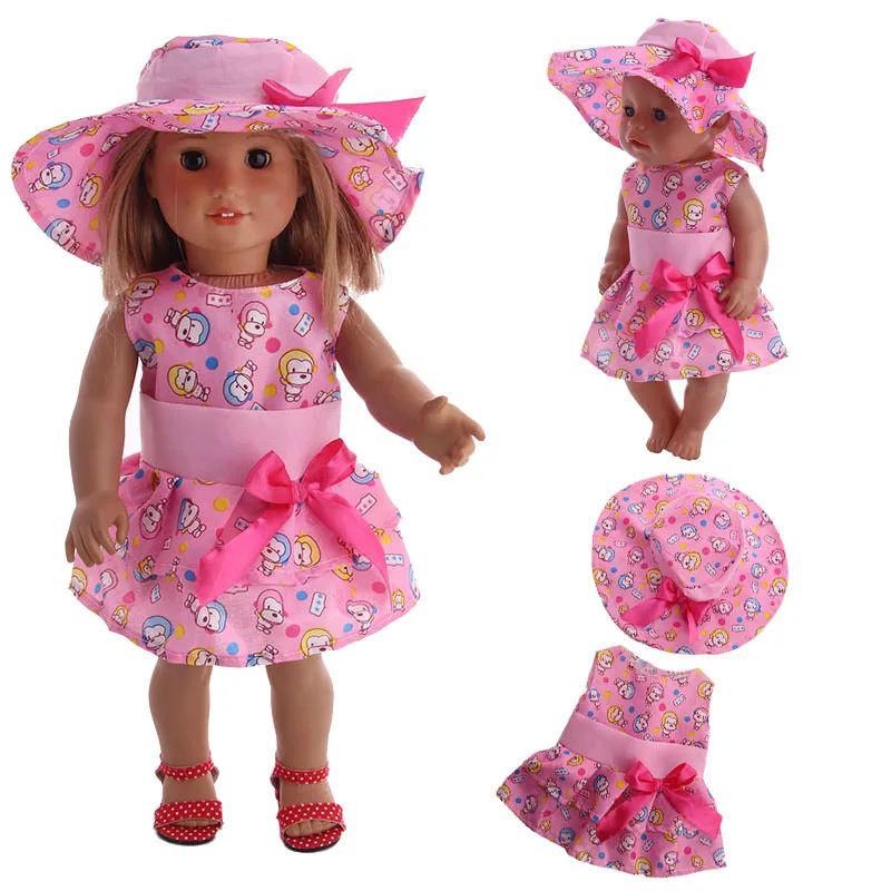 11 Stilių Skrybėlę Suknelė, Kostiumas Tinka 18 Colių Amerikos Ir 43 Cm Kūdikių Lėlės Drabužių Priedai,Mergaičių Žaislai,Mūsų Kartai,Dovana