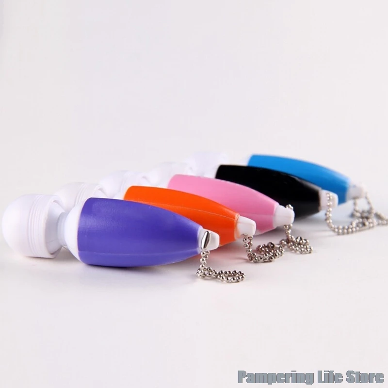 Nešiojamų Mini Masažas Stick Mažų Įtempių Elektroninis Raktas-Grandinės Žiedas Full Body Massager Mygtuką ( Atsitiktinė Spalva )