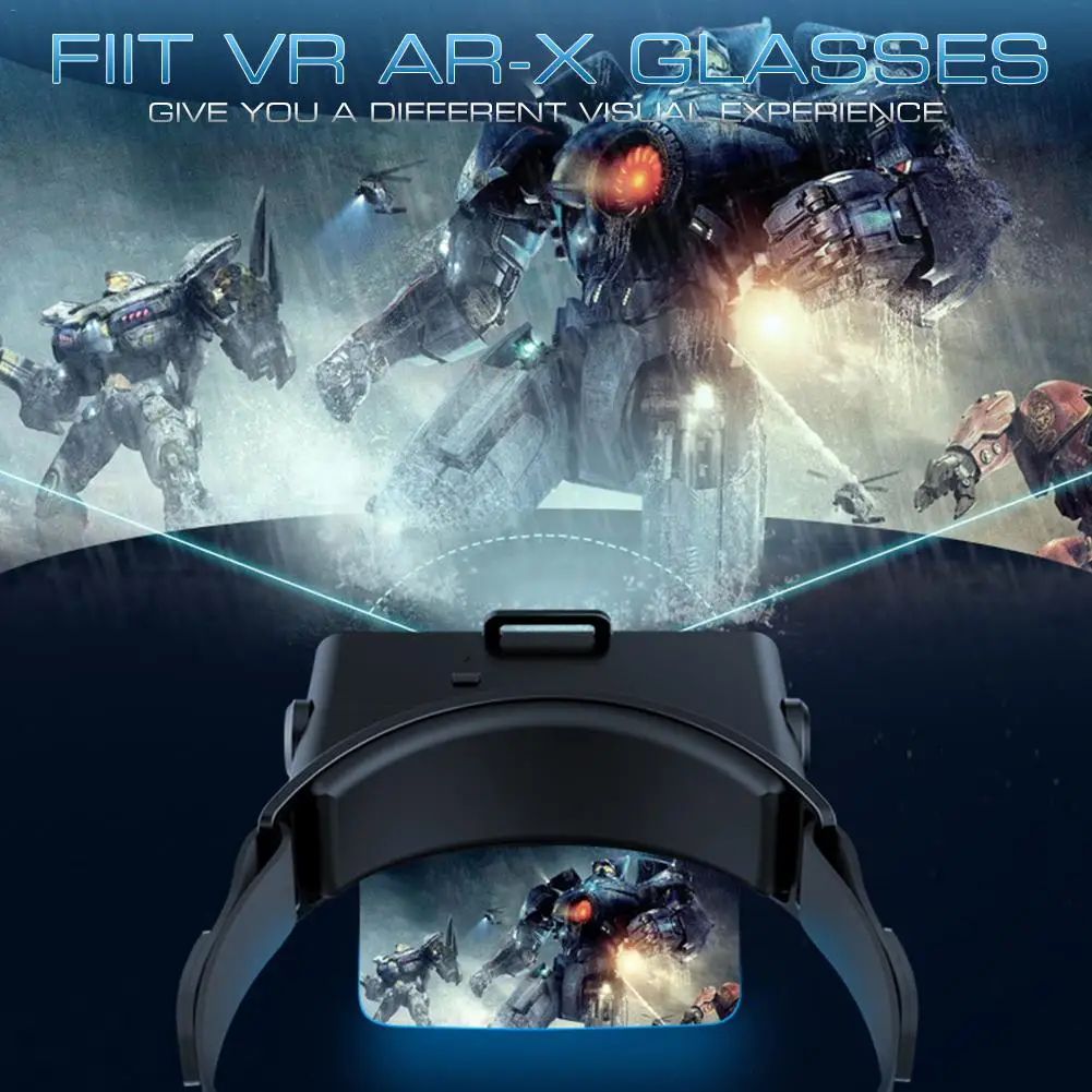 AR-X AR Smart Akinius Patobulintas 3D VR Akiniai, Ausinės, Virtualios Realybės Šalmas VR Ausines 4.7-6.3 Colių Smartfon
