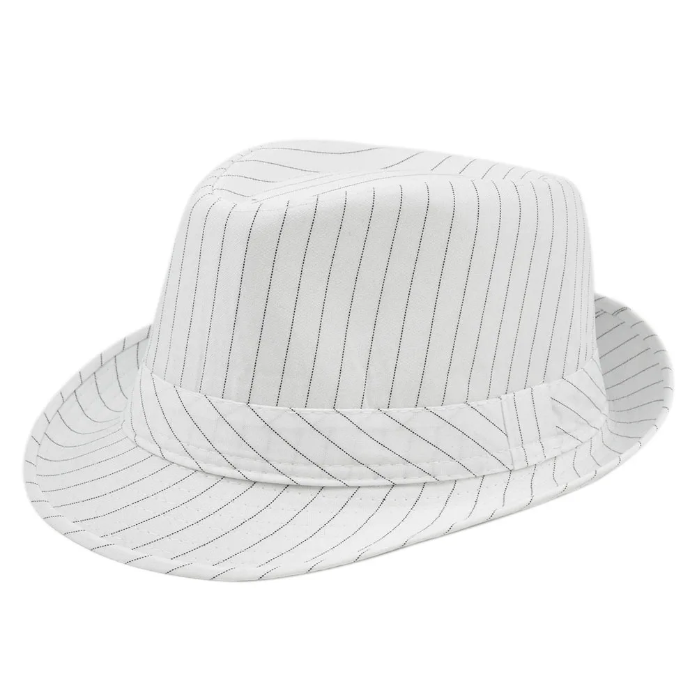 Naujas Mados Patalynė Trumpas Rankovės Fedora Skrybėlę Vyrų Juostele Britų stiliaus džentelmenas, Juoda Džiazo Bžūp Moterų chapeu Panama fedoras