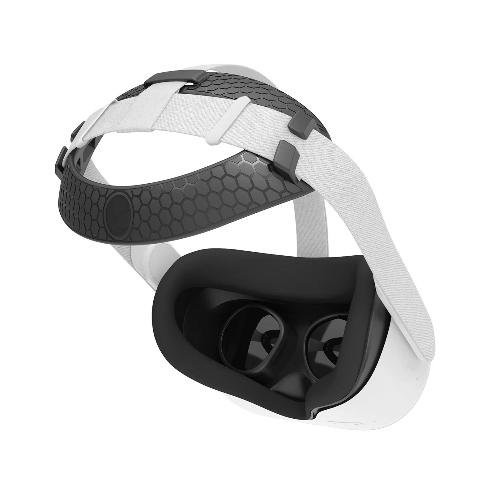 VR Ausines Mygtukai ekrano užsklandą Pagalvėlių Oculus Quest 2 Minkšta Guma, Sumažinti Galvos Slėgio Dirželis Oculus Quest 2 Vr Priedai 2021
