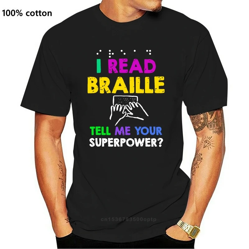 Naujas Atvykimo Patogiai Aš Skaityti Brailio Raštu Pasakyk Man Savo Supervalstybės Asl Pasirašyti T-Shirt Man Laišką, Marškinėliai, Medvilnės Aukščiausios Kokybės