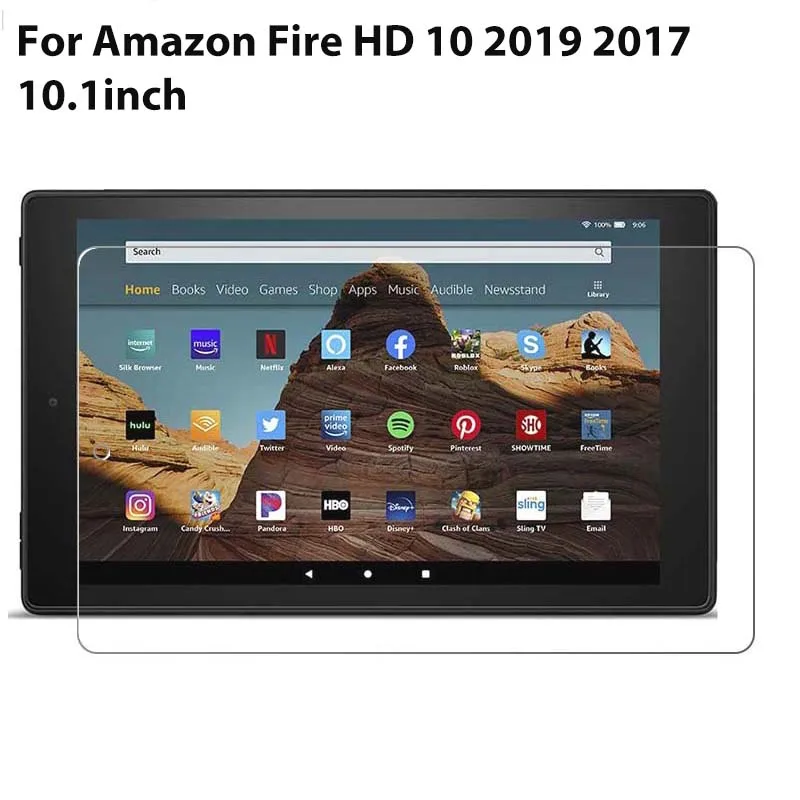 9H Grūdintas Stiklas Screen Protector Amazon Fire HD 10 Pakurti 2017 2019 Tablet Filmas 