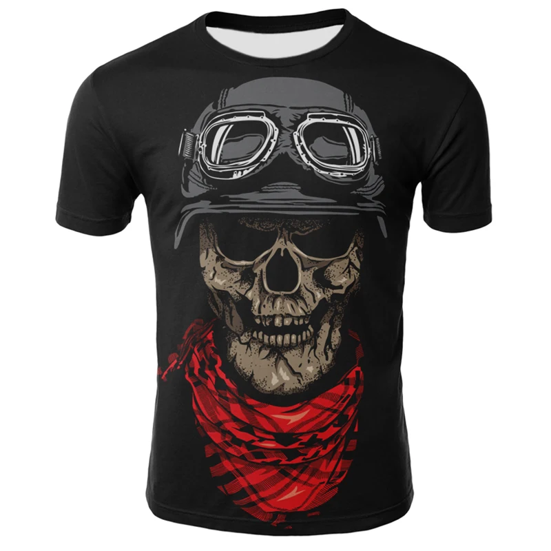 2021 naujas Lašas laivas 3D atspausdintas T-shirt vyrai moterų marškinėlius punk stiliaus viršaus tees kaukolė marškinėliai gotikos marškinėlius azijos dydis 6XL sporto salė
