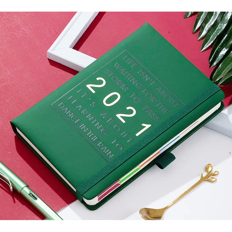 2021 Akademinės Dienos Planuotojas Mėnesio ir Savaitės D. Kalendorius Užrašinė Knyga A5 Storesnis Popierius 400 Puslapių Naują Atvykimo