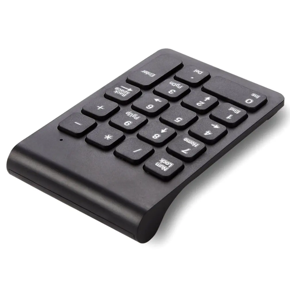 Nedidelio dydžio 2,4 GHz Belaidė Skaičių Klaviatūra Numpad 18 Klavišus Skaitmeninės Klaviatūros Apskaitos Kasininkas Laptop Notebook Tablečių