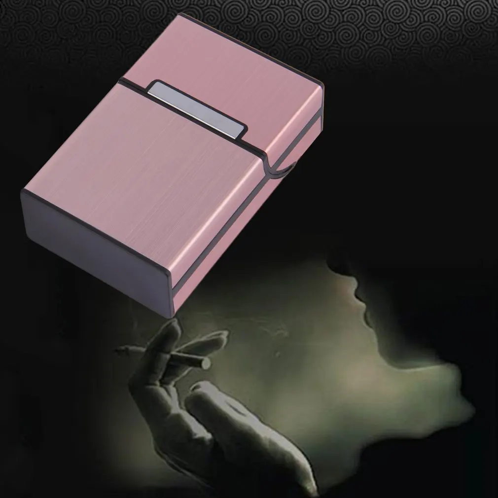 Lady Aliuminio Slim Cigarečių Dėžutė Cigarų Priedai Atveju Cigarų Tabako lengva atlikti Lauke Talpykla Dovanų Dėžutėje 6 Spalvų