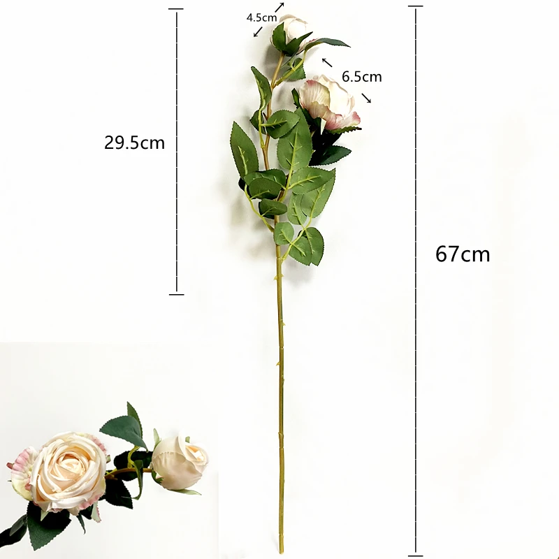 1pc modeliavimas gėlių Europos Corolla garbanoti rose modeliavimas gėlių vestuvių fotografija rekvizitai namų puošybai dirbtinių augalų