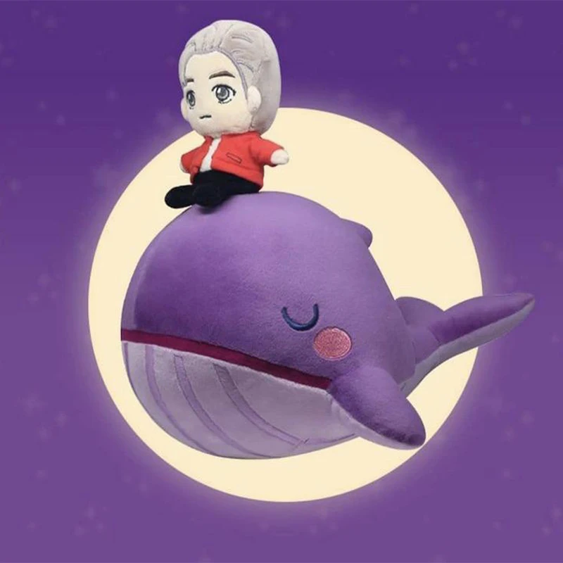 Kpop Violetinė Banginis Įdaryti Lėlės Pagalvę Pliušiniai Žaislai Mielas Pliušinis Lėlės Jungkook V jimin Sucks Rm Jhope Jin Minkštas Dovana Mergina Gerbėjai