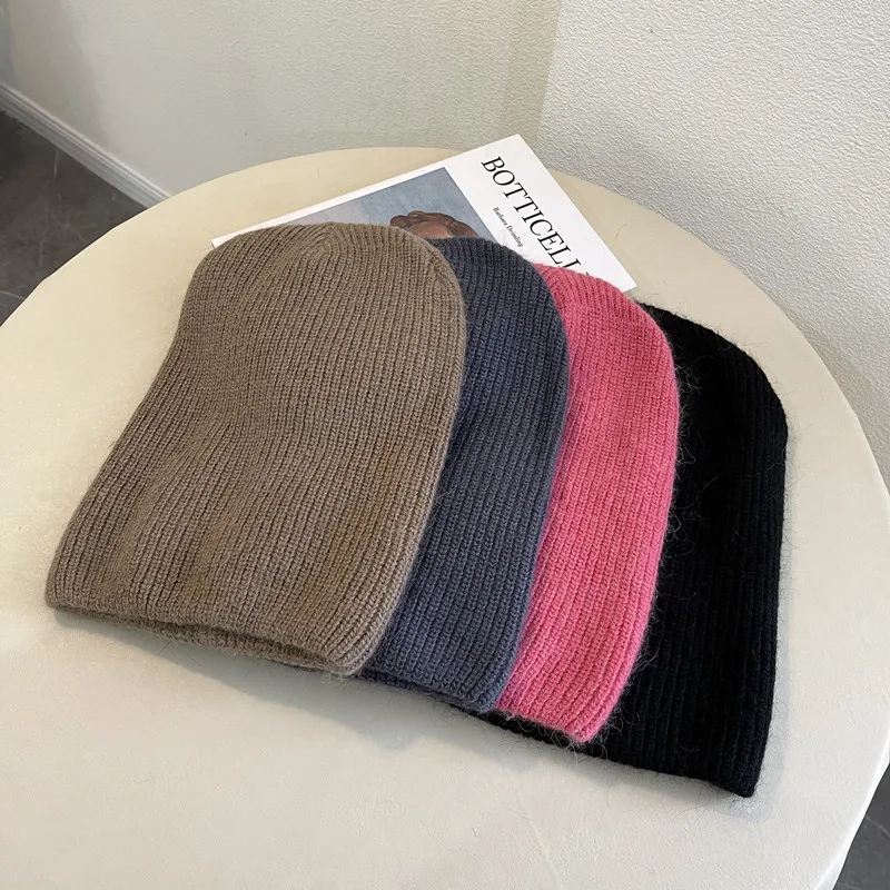 Korėjos retro triušio kailio kepurę, Japonų visas rungtynes, rudenį ir žiemą šiltas megztiniai kibiro kepurę Apsidraudimo Bžūp Šiltas Gaubtas