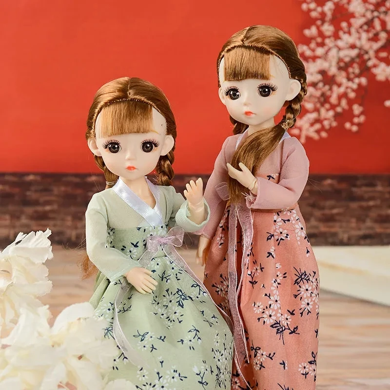 Bjd Doll 30 Cm 20 Nuimamas Sujungta Mini Baby Rapunzel Dress Up Lėlės Rinkinys su Drabužius, Batus, Mada Vaikams, Žaislai Mergaitėms, Dovanos