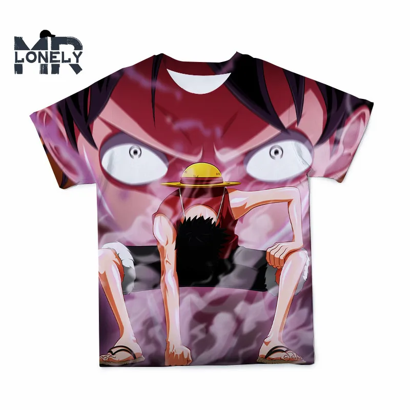 2021 3D Marškinėlius Vyrams trumpomis Rankovėmis One Piece Anime Spausdinimo T-Shirt Juokinga O-Neck T Shirt Tėvų ir Vaikų, Vyrų Drabužių Dydį,