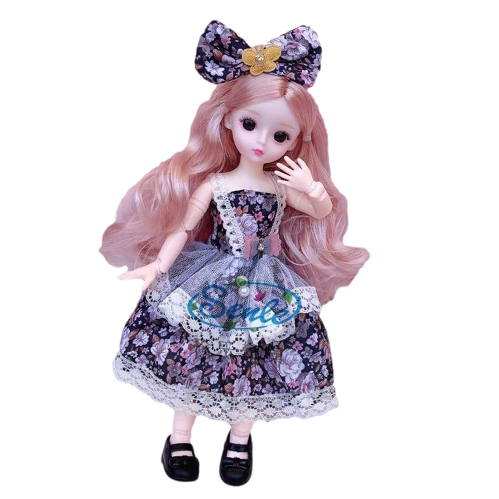 BJD 30cm Lėlė Su 13 Sąnarių Judantys 3D Akis Rinkinys Cute Dress Up Princess Lėlių 3D Lėlė Princesė Nustatyti Saugaus Patvarus Žaislas Dovana
