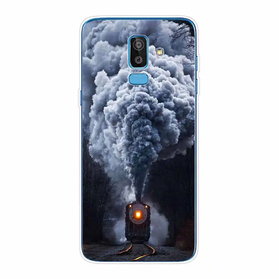 Samsung Galaxy J8 2018 Atveju j810 j810f sm-j810f Silikono Funda Atgal Padengti Minkštos TPU Case For Samsung Galaxy J8 2018 Dangtis