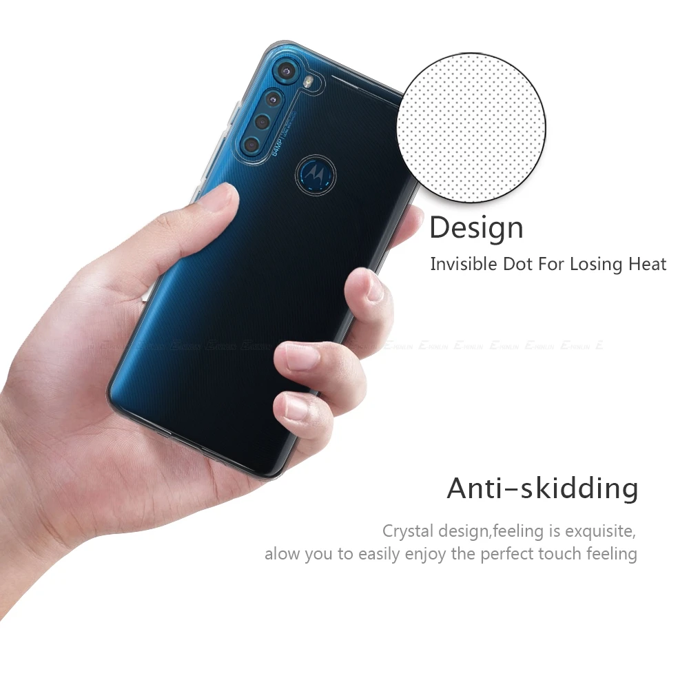 Silikono Atveju Motorola Moto Vieną 5G Hyper Sintezės Plius Makro Vizija Veiksmai Aiškūs Ultra Plonas Visiškai Minkštos TPU Galinį Dangtelį