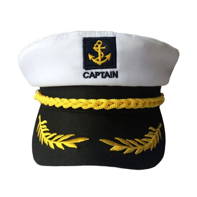 Europos ir Amerikos balta karinio jūrų laivyno skrybėlę vyrų retro flat top karinės skrybėlę Helovinas suaugusiųjų kapitonas sailor skrybėlę