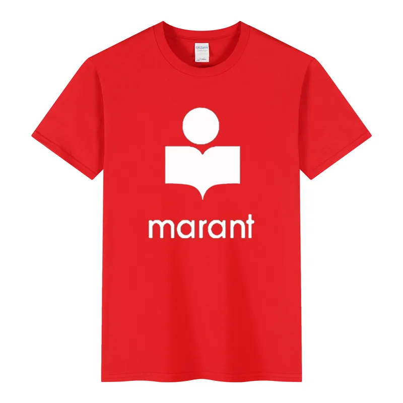Nauja vasaros Marant T-Shirt vyrai Negabaritinių Marškinėliai Medvilnė, harajuku T-shirt O-kaklo Vyrų Priežastinis Tshirts Mados prekės ženklo Prarasti Tees
