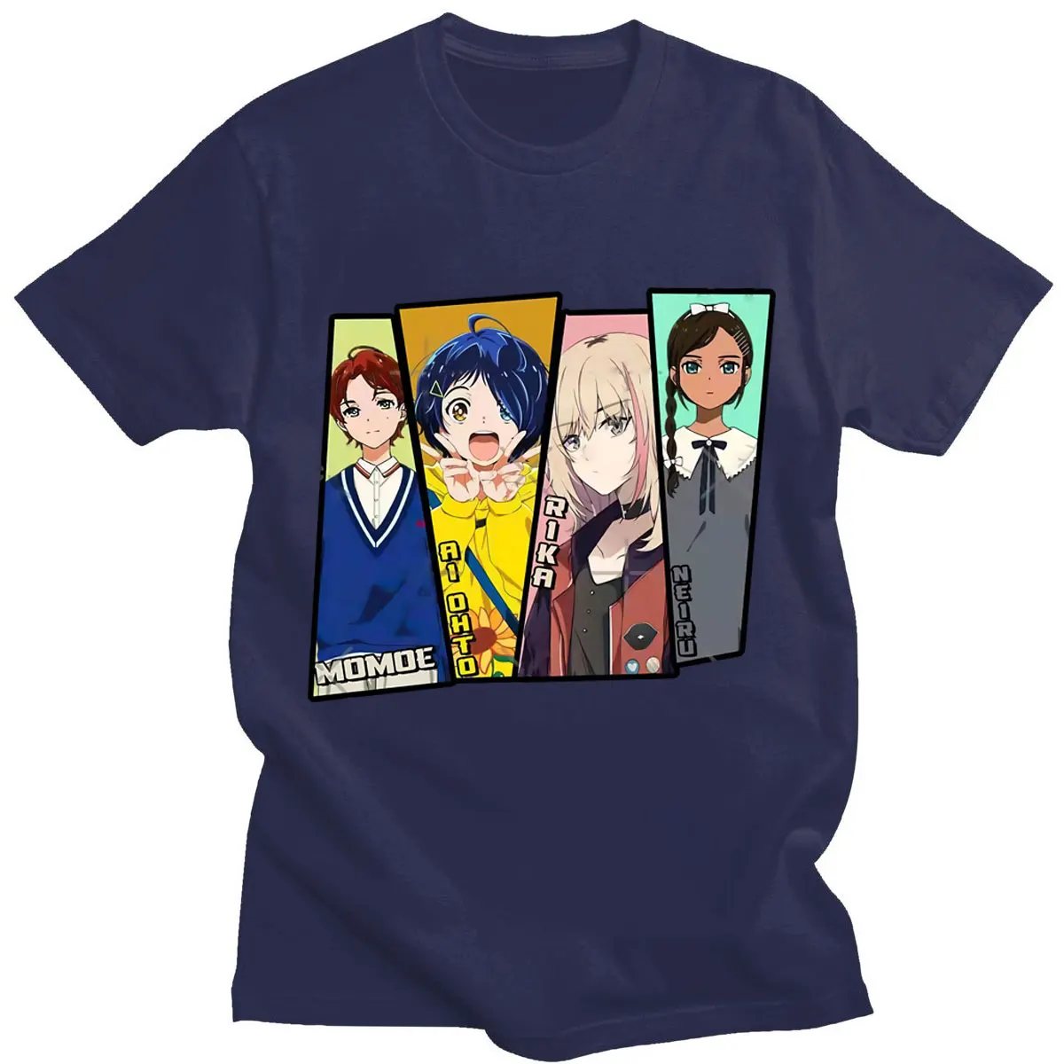 Anime Ohto Ai Cosplay Įdomu, Kiaušinių Prioritetas T-shirt Ohto Ai Print T Shirt Geltonos spalvos Drabužius Helovinas Vyrų Kūrybiškumą Trumpas Rankovės
