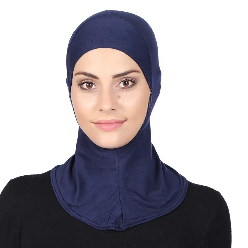Pagal Skrybėlę Bžūp Kaulų Variklio Dangčio Ninja Vidinis Hijabs Moterų, Musulmonų Ir Islamo Wrap Skarelė Ant Kaklo Pilnas Draudimas Šalikas 17 Spalvų Nemokamas Pristatymas