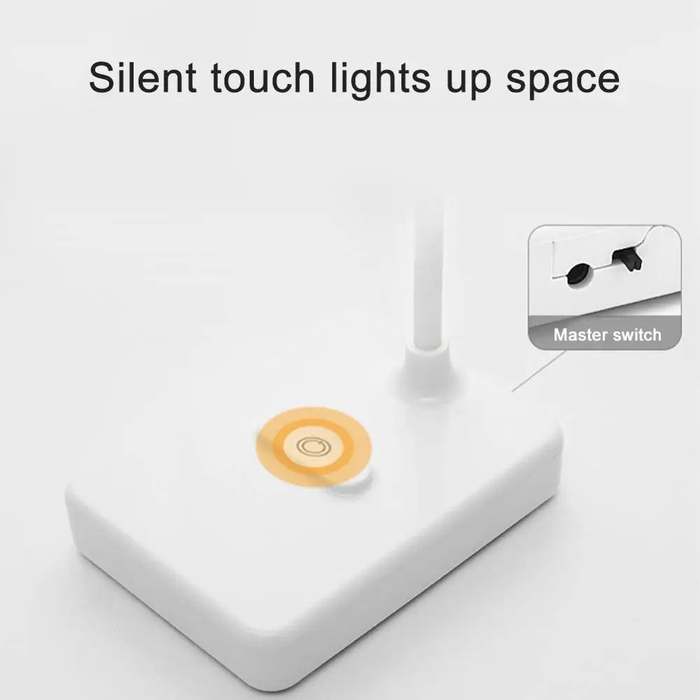 Šviesos srautą galima reguliuoti Stalo Skaitymo Šviesos Sulankstomas Pasukti Touch sensorius jungiklis, Built-in baterijos LED Stalo Lempa USB Įkrovimo Stalo Lempos