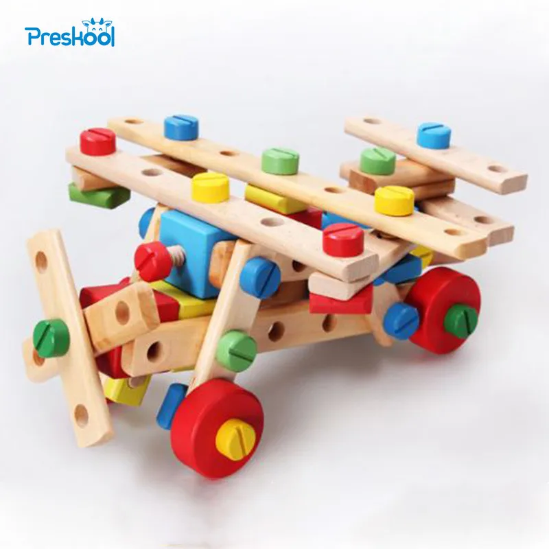 Montessori Kūdikiams, Vaikams, Žaislai, Mediniai modelių Kūrimo Rinkiniai Riešutų mišinys, Mokymosi, Ugdymo Ikimokyklinio Mokymo Brinquedos Juguets