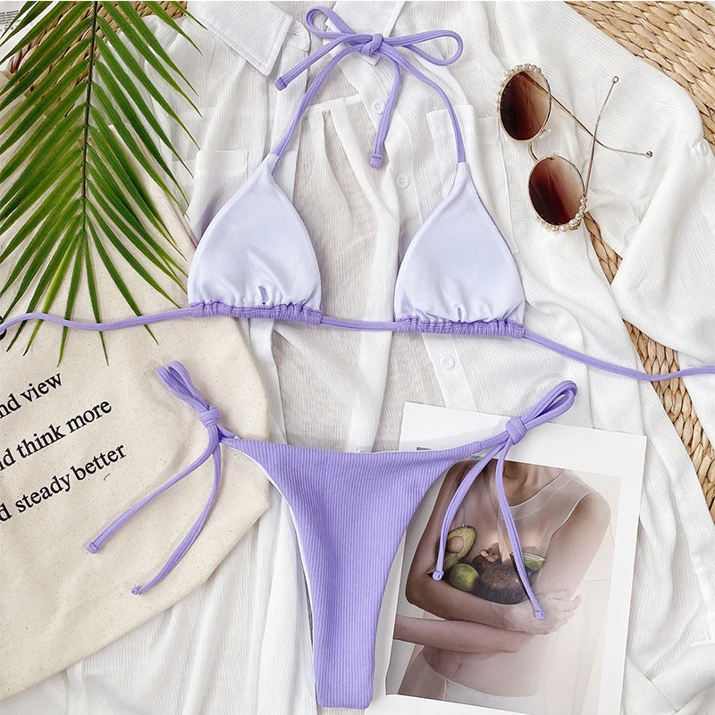 2021 Naujas Mados Moterų Bikinis Nėrinių Vientisų Maudymosi Sexy Push Up Thong Paplūdimio Aukšto Juosmens Apynasrio Tinka Vasaros maudymosi Kostiumėliai