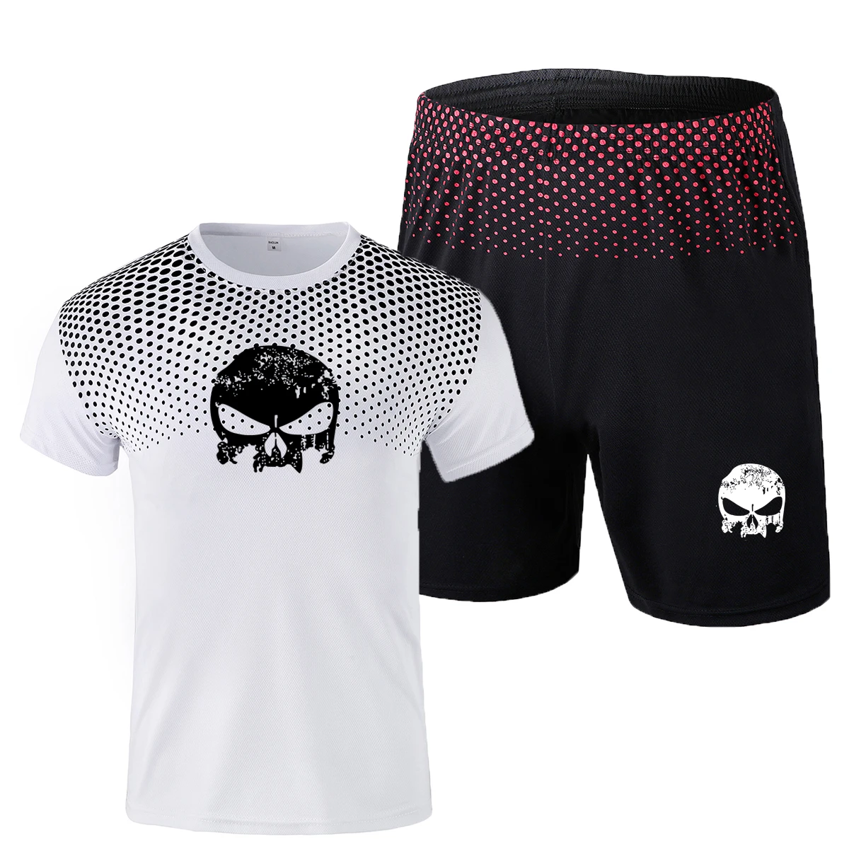 2021 akių karšto pardavimo kaukolė vasaros T-marškinėliai, kelnės, kostiumas laisvalaikio prekės fitneso kelnės bėgiojimas T-shirt hip-hop ' o mados sportinę vyrai