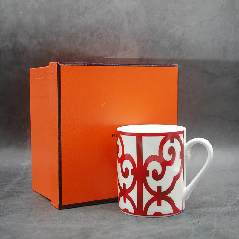 Europos Stiliaus Kaulų Kinija Kavos puodelis Aukštos Klasės Kaulų Kinija Popietę Arbatos Puodeliai, Keramikos Puodelis Kavos Dovanų Dėžutėje