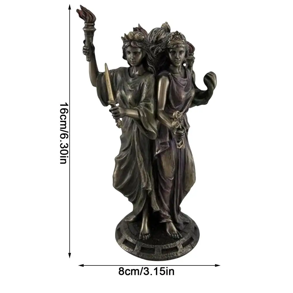 Trys Deivės Dervos Statula Graikų Religijos Trijų Deivių Religinių Triple Forma Hecate Graikų Deivės Statula Amatų Namų Dekoro