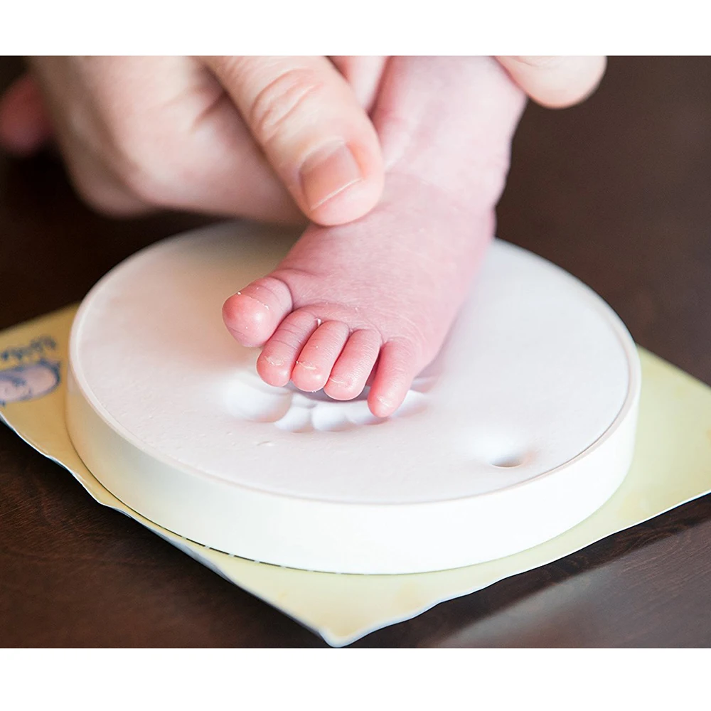 Kūdikių Handprint Gleives pūkuotas Minkštas Modeliavimo Molio Džiovinimo Žaisti Šviesos Molio Žaislai Polimero Plastilino Pėdsaką Leidyklos Antistress Žaislas