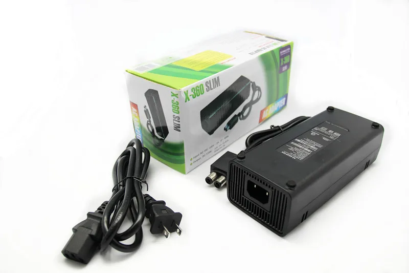 ES/JAV Kištukas 12V 135W AC Adapteris Įkrovimo Maitinimo Laidas Laidas Xbox360/Xbox 360 Slim Konsolės 110-240V Įkroviklis Pakeitimo