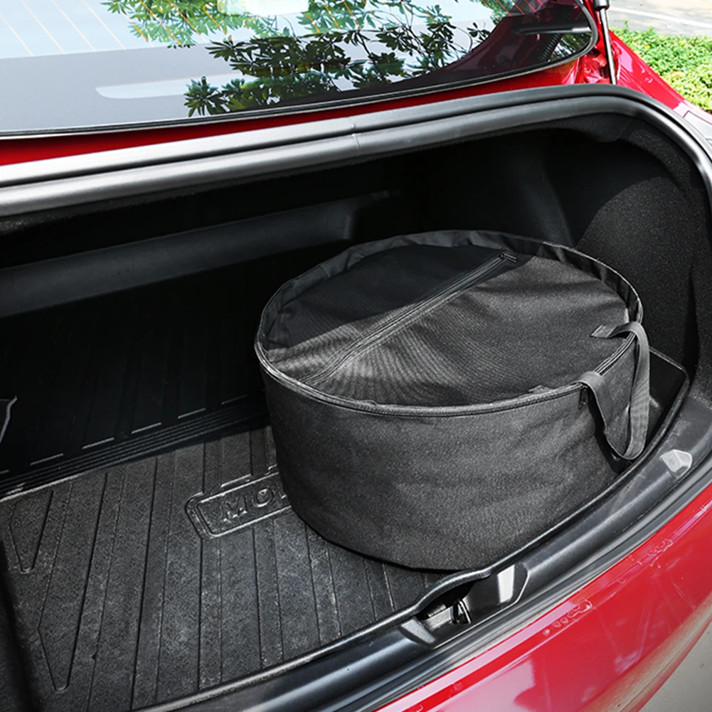 Rato gaubtas Saugojimo Krepšys Aukštos kokybės Oksfordo Audinio Hubcap Saugojimo Konteinerių Automobilių Interjero Aksesuarai Tesla Modelis 3