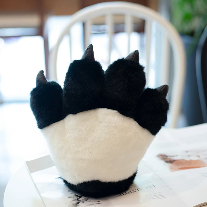 Mielas Modeliavimas Panda Leteną Pliušinis Pirštinės Purus Gyvūnų Kimštiniai Žaislai, Paminkštintas Vertus Šilčiau Helovyno Cosplay Kostiumų Kumštinės Pirštinės