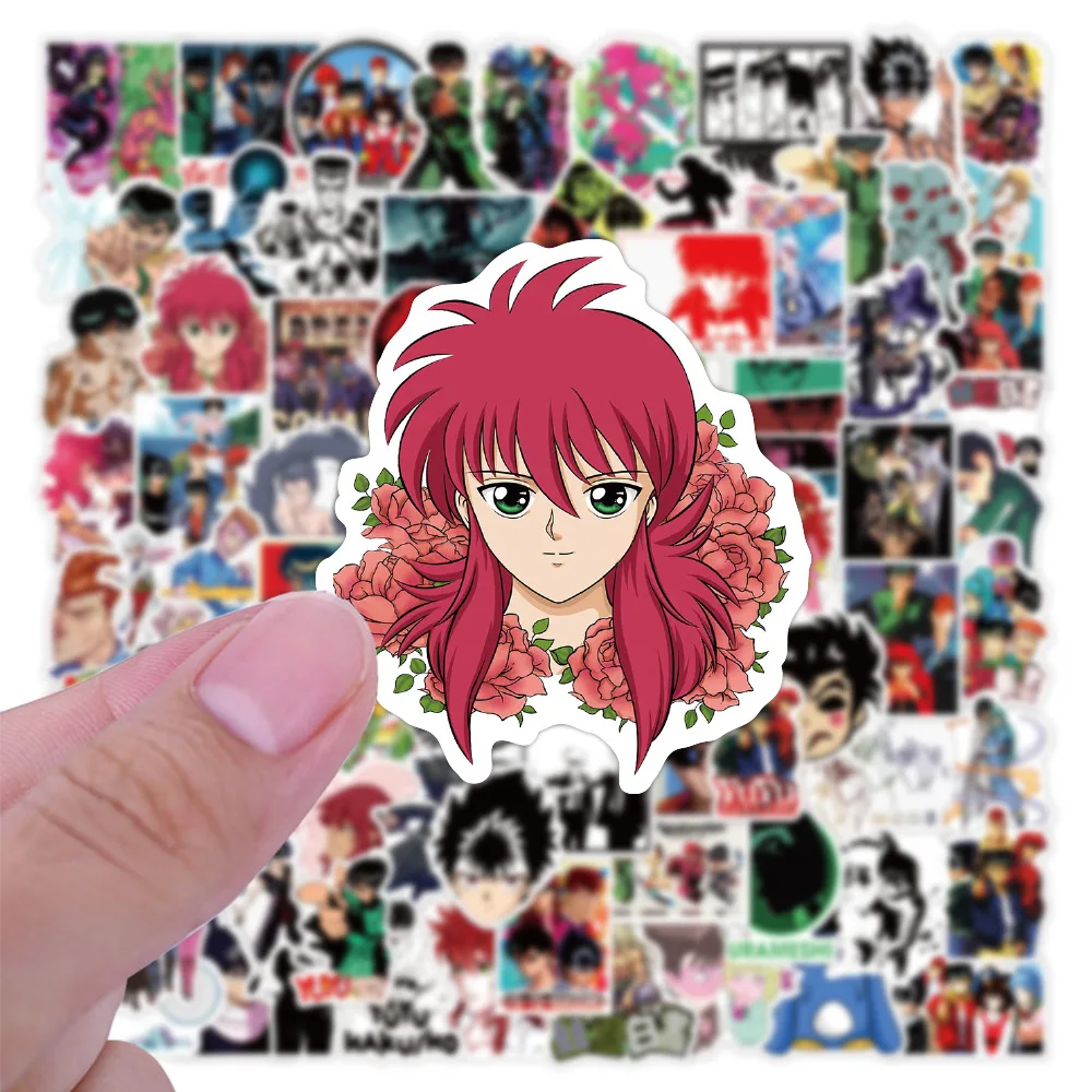 10/30/50pcs YuYu Hakusho Anime Lipdukai PVC, atsparus Vandeniui 