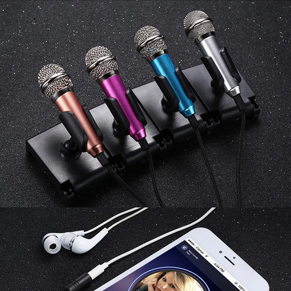 3,5 mm Garso jungtį Laidinę Mini Mikrofonas Nešiojama Stereo Kondensatorius Su Mic Stand Kalbėtis/Dainavimas/Karaoke/PC/ 