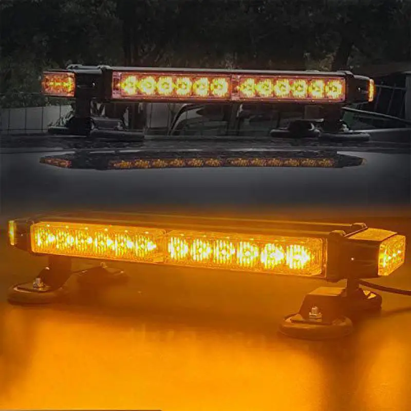 LED Strobe Šviesos Juosta dvipusės Gintaro Pagalbos Įspėjamasis Saugos Švyturys šviečia Transporto priemonių, Automobilių Vilkimo, Sunkvežimiai Snowplow