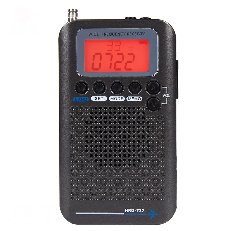 Daugiafunkcinis Full Band Radio FM/AM/SW/Oro/VHF Priėmimo Nešiojamų Radijo EM88