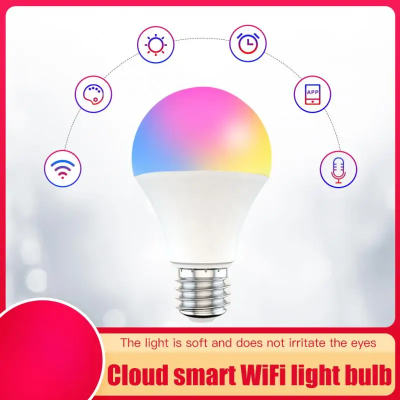 15W WiFi Smart Lemputės B22 E27 LED RGB Lempos Dirbti su Lempa RGBW RGBWW Smart Lempos B22 Muzikos Valdymo Taikomos IOS /Android
