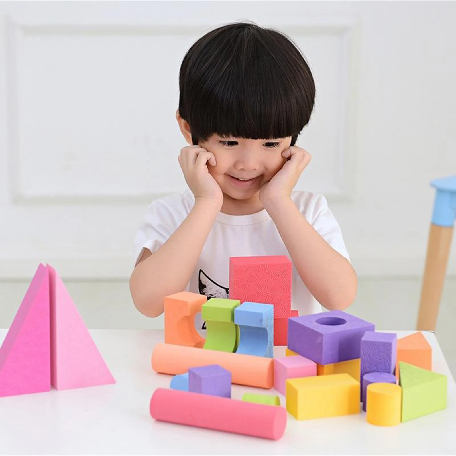 25pcs Putų Blokai Multi-colored Kaupimas Blokai konstrukciniai Žaislai