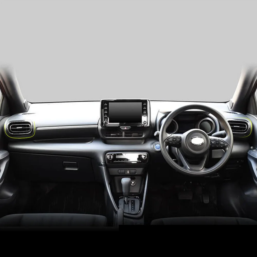 Automobilių oro kondicionavimo sistema oro išleidimo rėmo lipdukas Toyota YARIS YARIS KRYŽIAUS 2020 2021 Priekiniai angos dekoratyvinis rėmelis Modifikuotų vienetų