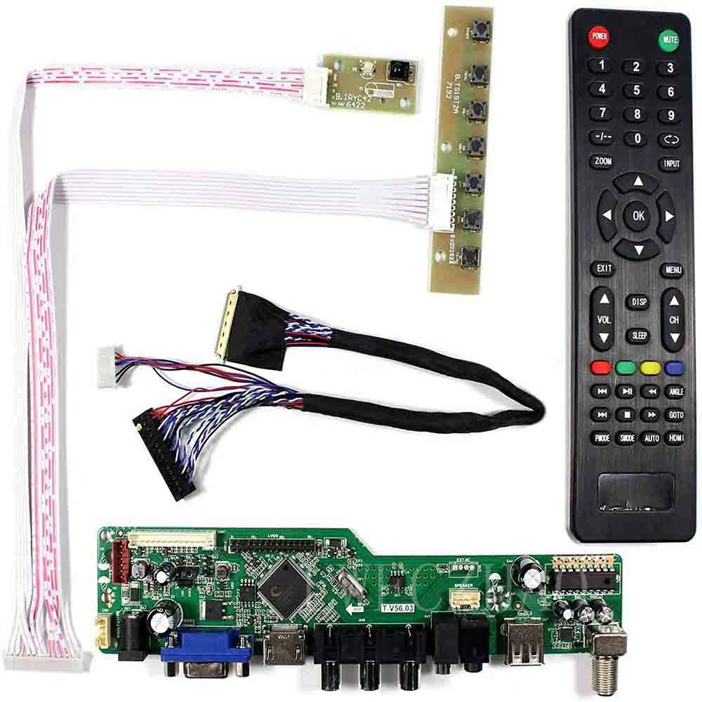 Naujas TV56 Kontrolės Valdyba Stebėti Rinkinys B156XW04 Prieš 5 V5 TV+HDMI+VGA+AV+USB 15.6