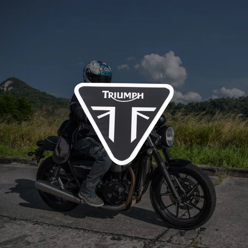 Už Triumph Rocket 3 R 3 GT Speed Twin Motociklo Bakas trinkelėmis 3D Logo Lipduką kėbulą Decal Šoninis Raštas Lauktuvės Emblema
