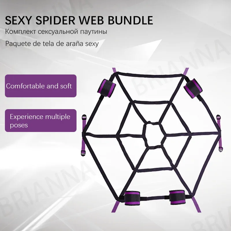 BDSM bondage Sekso Žaislai, Nuimamas Voras interneto struktūra minkštos Medžiagos apribojimų Sekso vergais Fetišas Suaugusiųjų pora sekso žaidimai