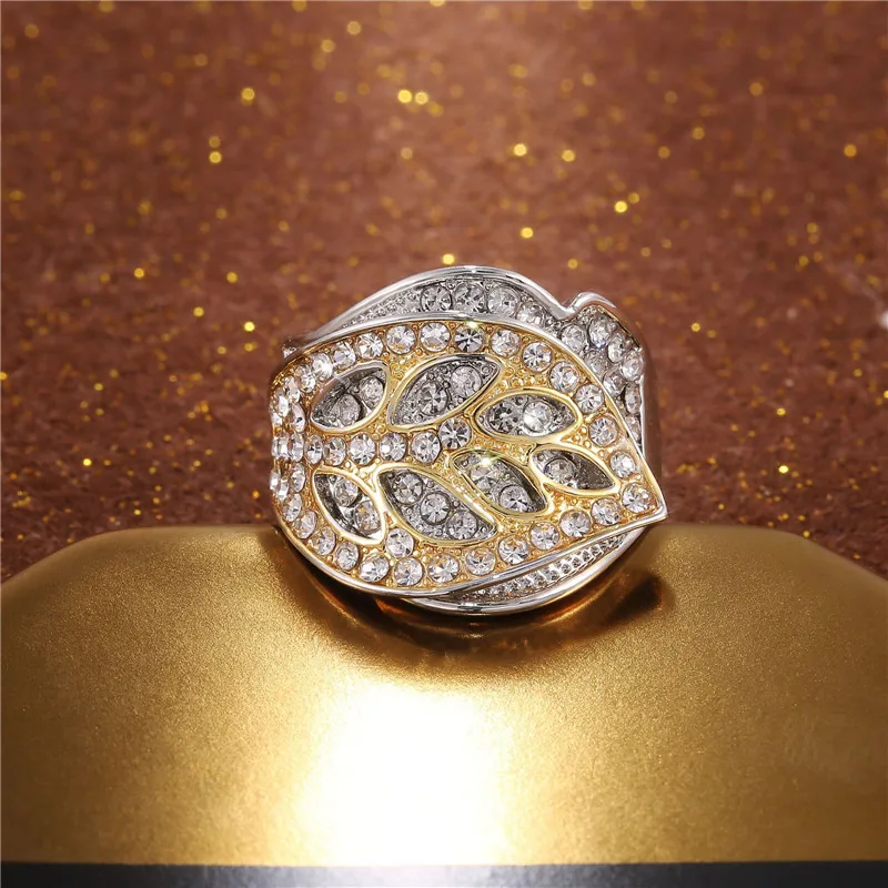 2020 M. Visiškai Kristalų Vestuviniai Žiedai Moterims Aukso Lapų Kalnų Krištolas Žiedas Ponios Mados Derliaus Žiedai Moterims Vestuvinis Žiedas Dovanos