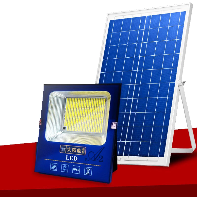 A2 100-500W Saulės Apšvietimo biger LED saulės žibintas Super Bright100㎡ mA didelės talpos baterijos, Prožektoriai, Bevielio Lauko Waterproo