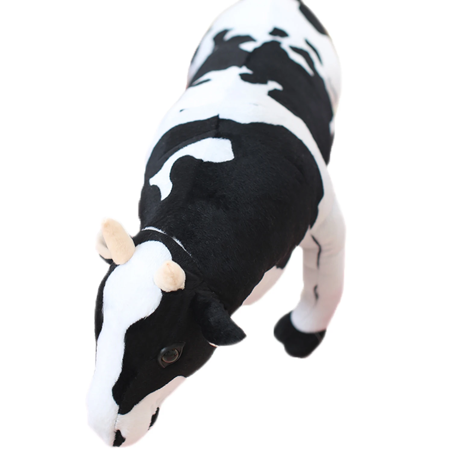 Pliušinis Gyvas Karvė Žaislai Holšteino Blauzdos Įdaryti Žaislas 70cm Milžinišką Juoda Balta Modeliavimas Corinna Karvės Vaikai Ūkio Gyvūnų Surinkimo Dovana