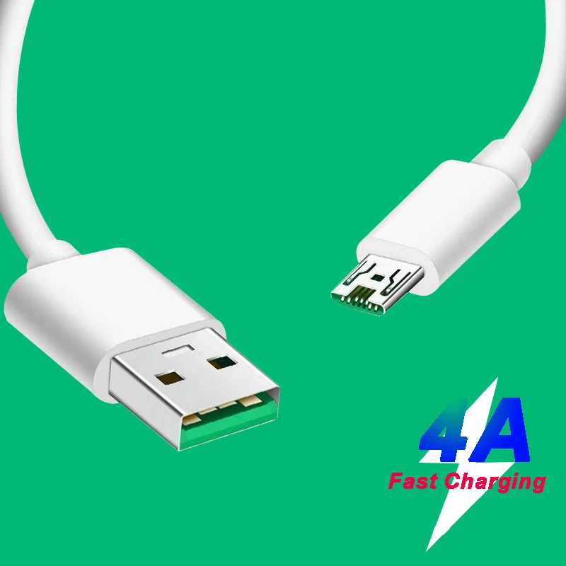 4A Micro USB Kabelis Greitai Įkrauti 
