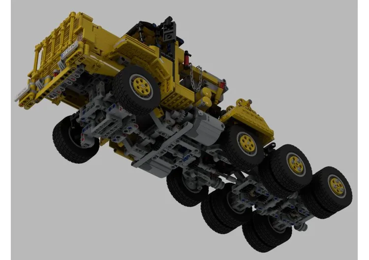 Mažų dalelių technologijų kūrimo bloką SS sunkiųjų nuotolinio valdymo sunkvežimis, priekaba transporto, transporto priemonės surinkti žaislą modelis Berniukas Dovana