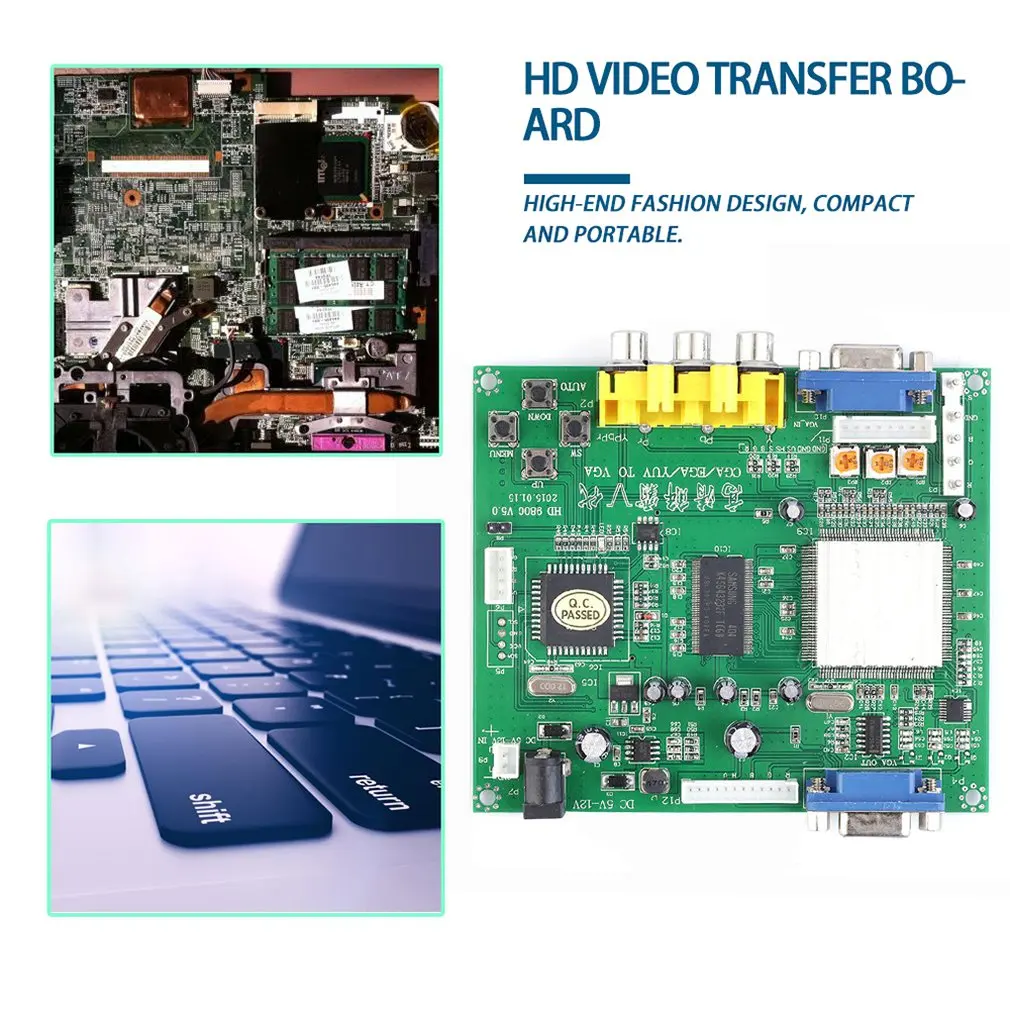 RGB CGA EGA YUV į VGA HD Video Converter Valdybos Moudle HD9800 HD-Converter Valdybos GBS8200 Ne Ekranuoti Apsauga